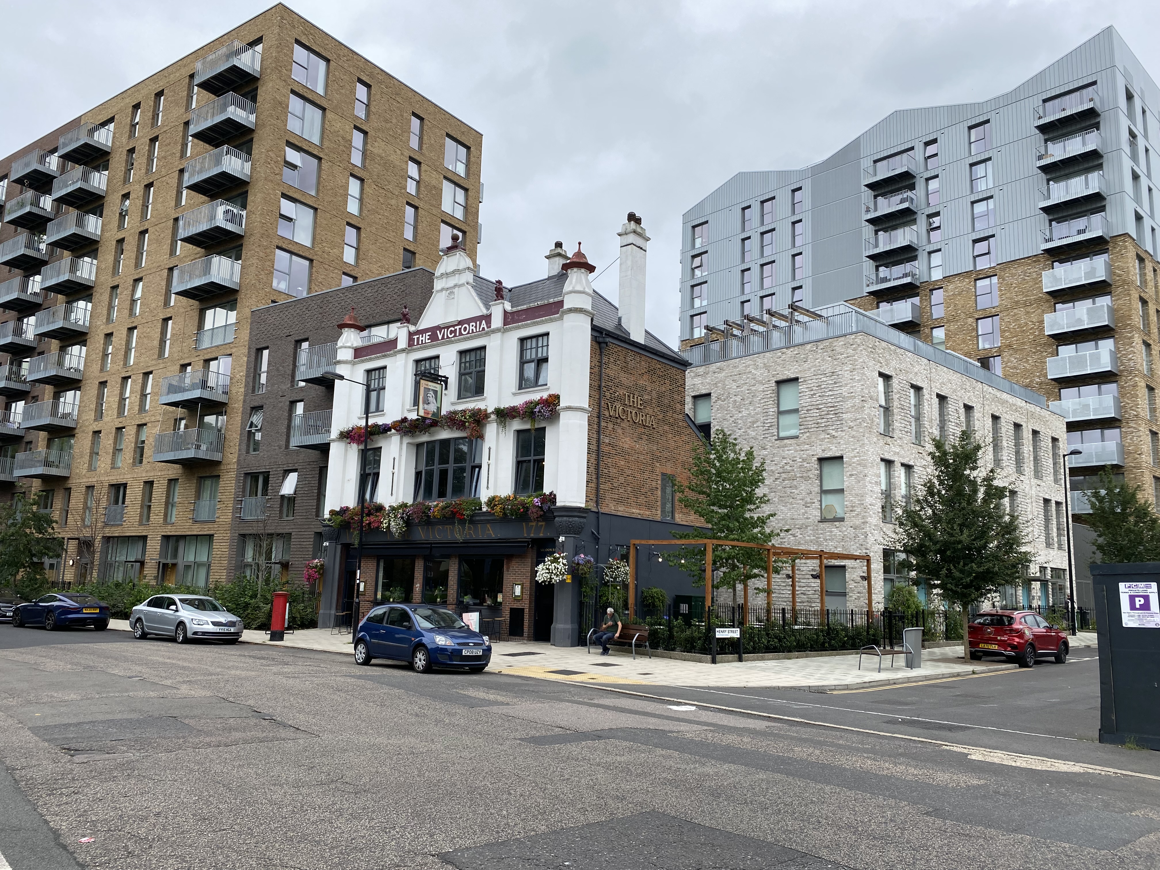 Plot 2 and refurbished Victoria pub