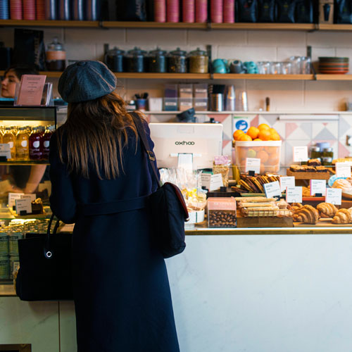 Woman in bakery