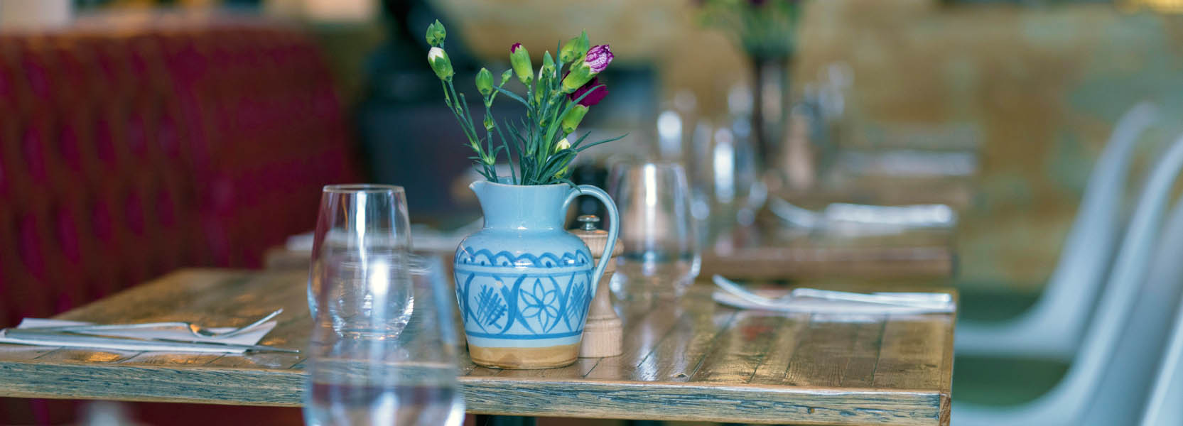 A dining table in Deptford