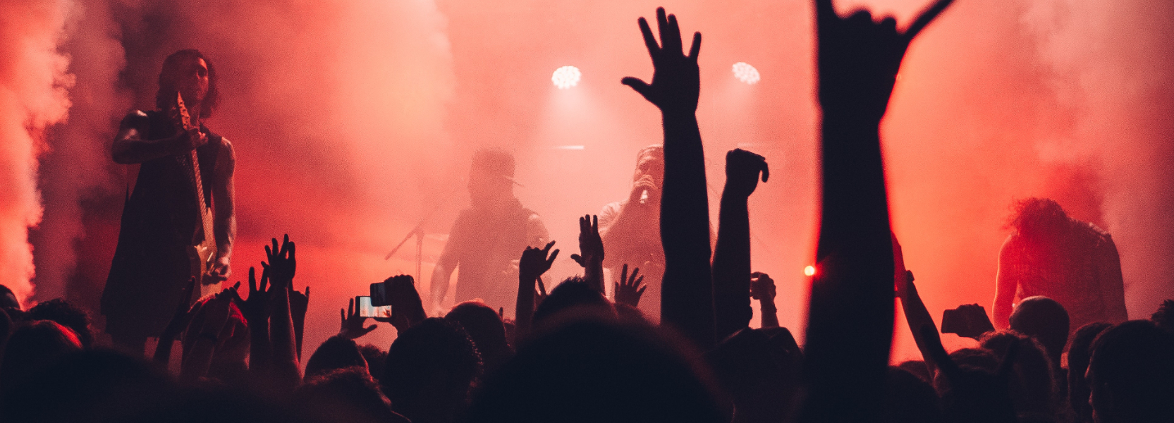 Music hands crowd